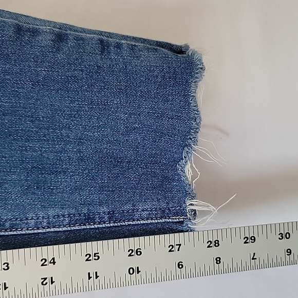 Paige Verdugo Ankle Jeans Wash Rugged Fray Hem Med. Wash Size 28 - Picture 11 of 16